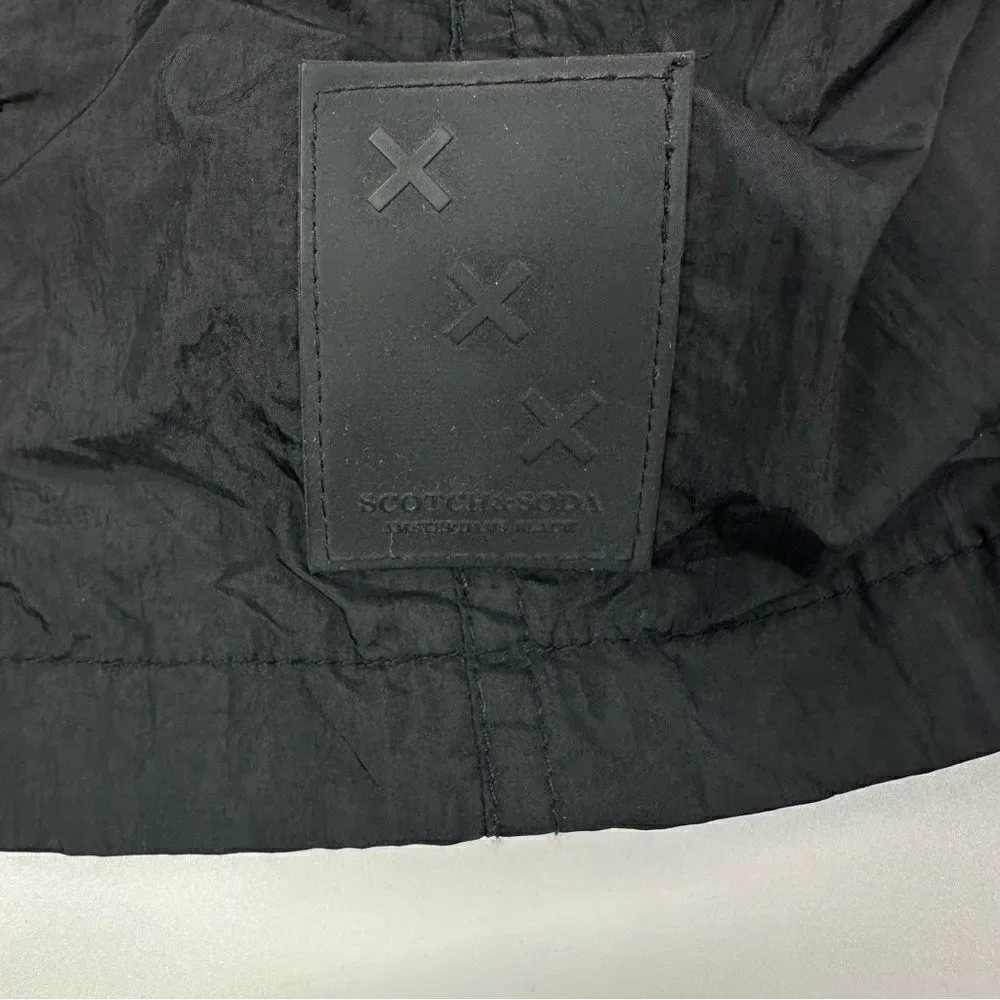 SCOTCH & SODA Men’s Black Full Zip Lightweight Jacket Sz XL